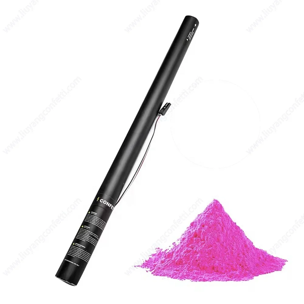 Baby Shower Gender Reveal Confetti Powder Cannon Machine DMX Remote Control 4 Holes Electronic Cannon Launcher Bar Party Prop