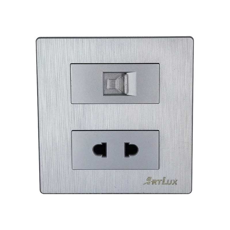 Выключатель Электрический настенный пластиковый осветительный чехол для дома электрический итальянский универсальный с usb-портом Кнопка Au/Us Тел + 2Pin розетка