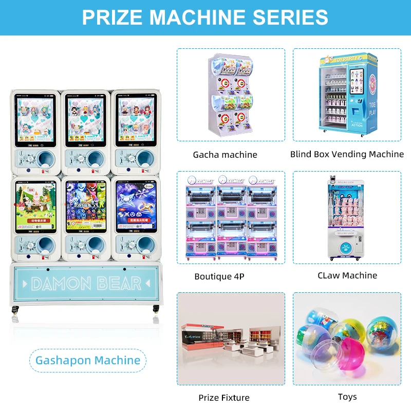 Coin Operated White Gashapon Tomy Gacha Toy Vending Machine Factory Direct Sale Customized Japanese Gachapon Toy Capsule Machine