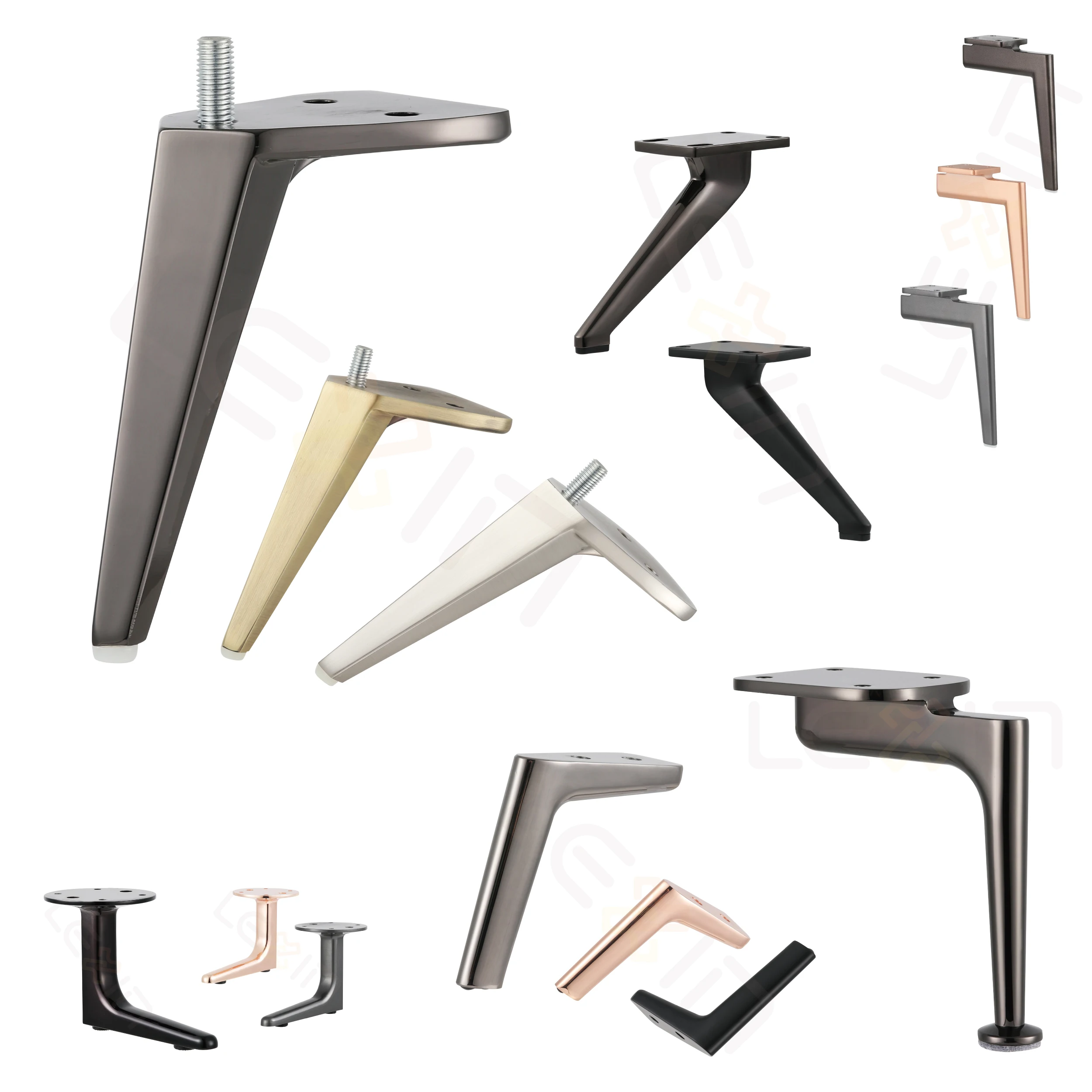 Popular Furniture Hardware Accessories Aluminum sofa leg New Design Furniture Feet