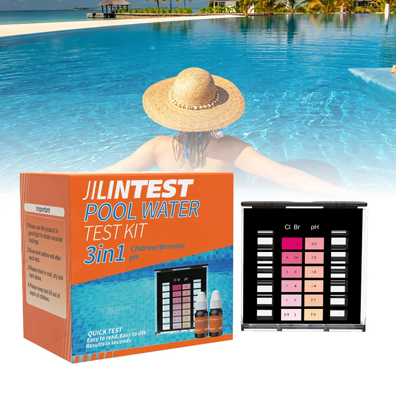 JILINTEST New Products New Packaging Pool water test Kit 3 in 1