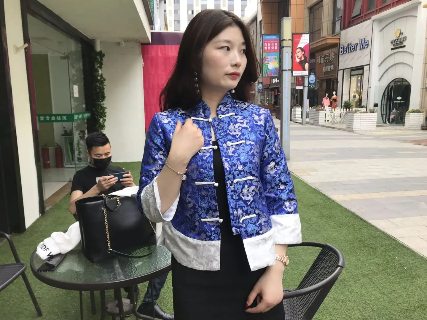 Chinese China Qipao tangzhuang Style Cheongsam tapestry satin zhijinduan ladies tangzhuang