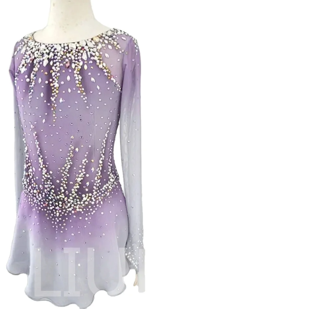 LIUHUO figure skating costumes Children adult skating performance clothes artistic gymnastics clothes gradually change color