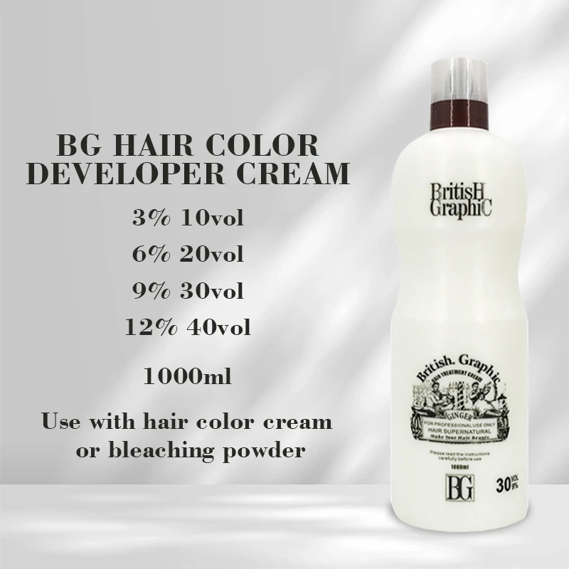 Peroxide Professional Developer Oxidizer Cream Peroxide For Hair Color Salon Use Hair Developer(3%,6%,9%,12%)