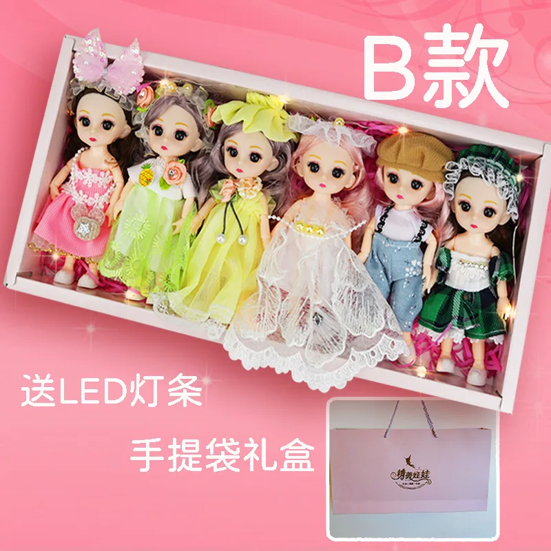 WYK 16CM BJD Dolls Fashion Cute Make-up Toy Beauty Doll For Birthday Gifts Set 13 Movable Jointed Girl Boy Toys