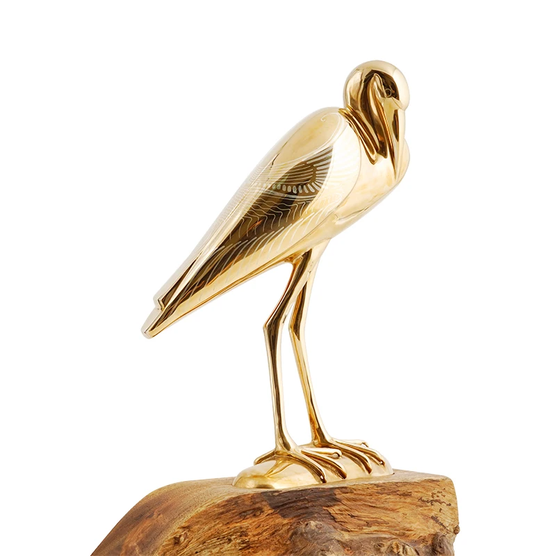 
Modern Pure Handwork Home Variant Gold Crafts Impression Of West Lake Statues Gift Decoration Sculpture 