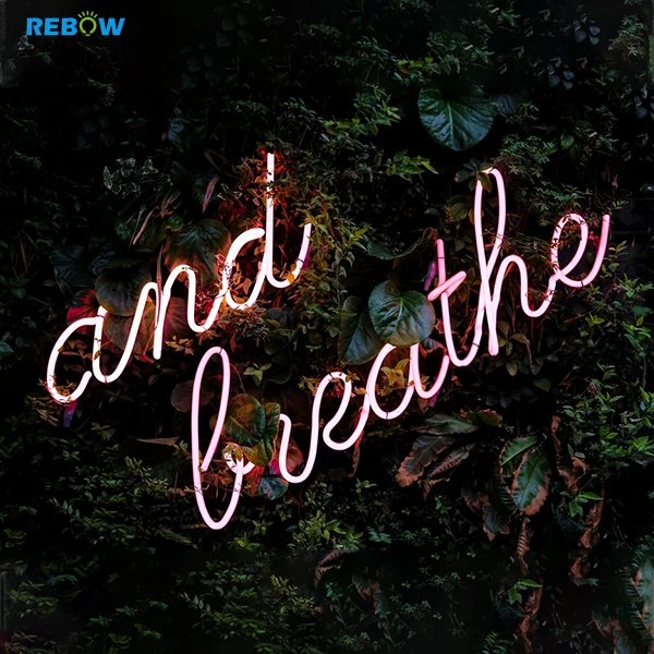 Rebow Hot sale Custom led neon sign Wall mounted Led flex neon light Advertising sign