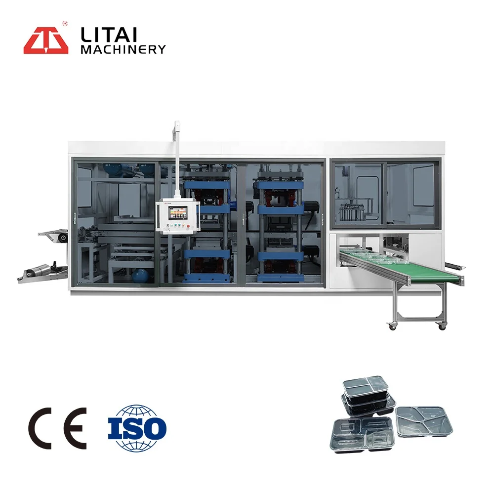 Fully Automatic Drive System 3 Station Vacuum Thermoforming Machine And Blister With CE And ISO Certification