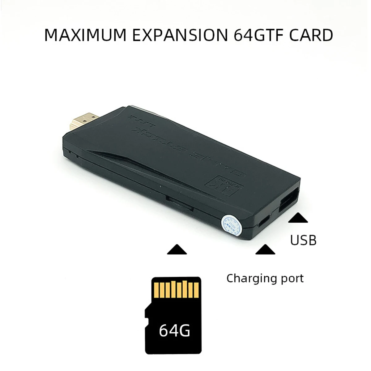 Популярная Мини-консоль для видеоигр M8 USB-накопитель 64 ГБ беспроводной ручной плеер встроенный HD 4K ТВ-выход портативная
