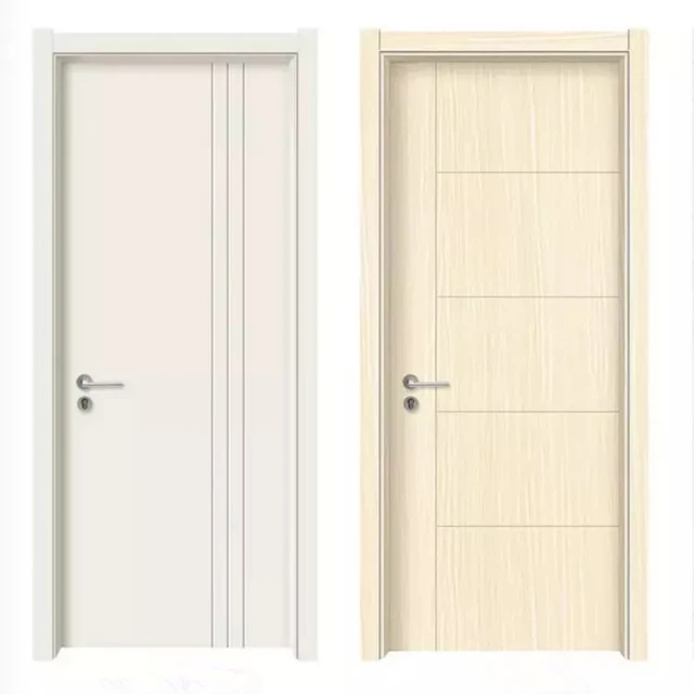 
New design apartment villa entrance melamine swing wood entry door 