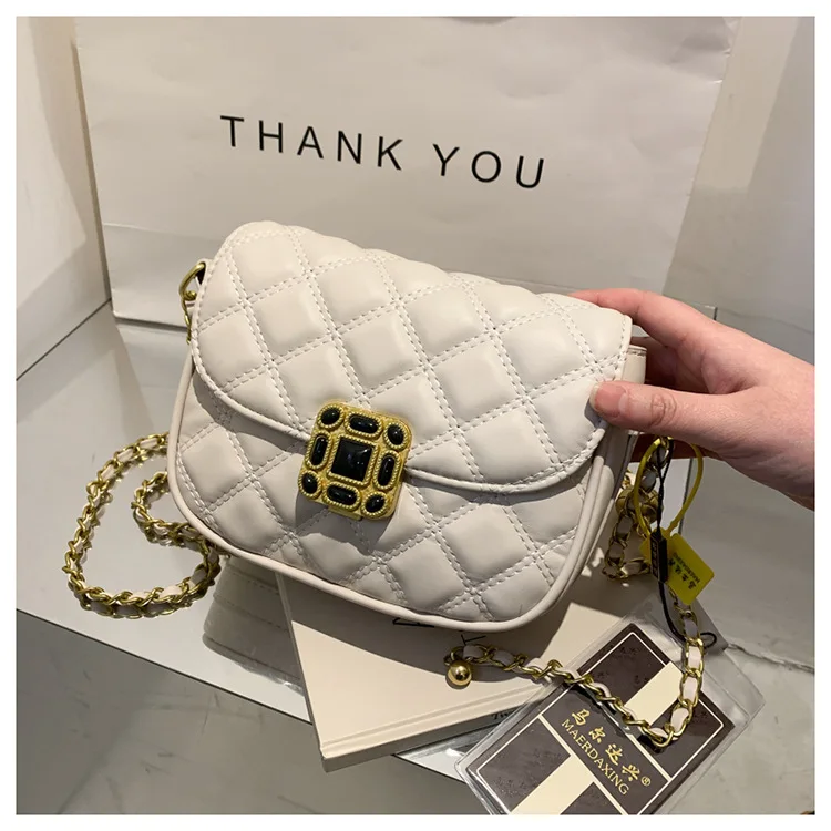 Drop shipping Solid PU Leather Bag Cross Shoulder Key Chain Purse Women Fashion Small jelly 2022 Style Handbag