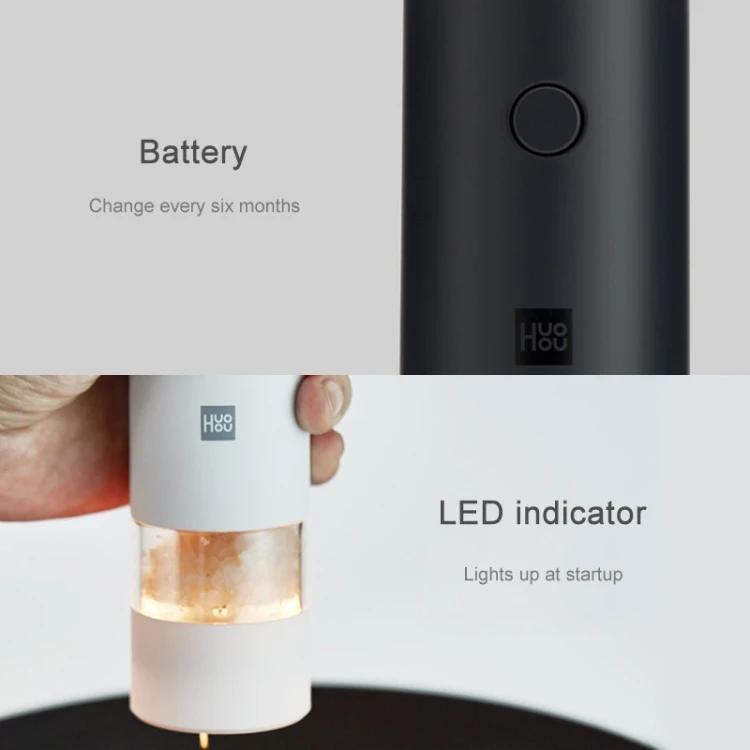 Электрическая мельница Xiaomi автоматический измельчитель для соли и