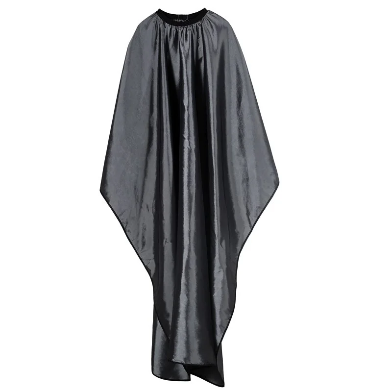 Новая Парикмахерская накидка с индивидуальным логотипом, черный мягкий парикмахерский халат для мужчин