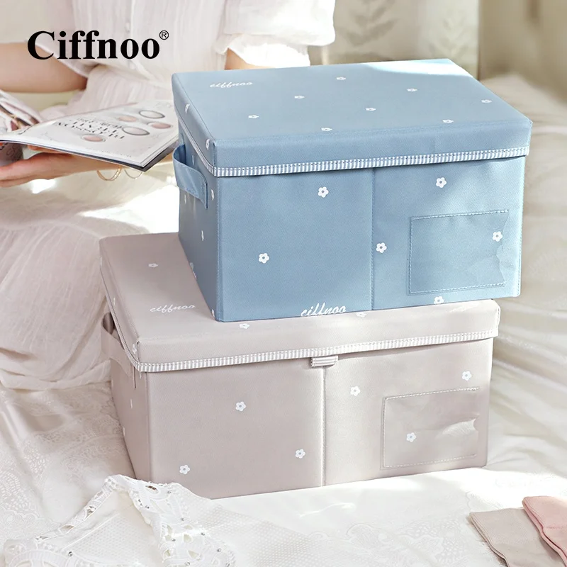 Factory new custom design household with toys clothes books finishing storage portable cloth art storage box