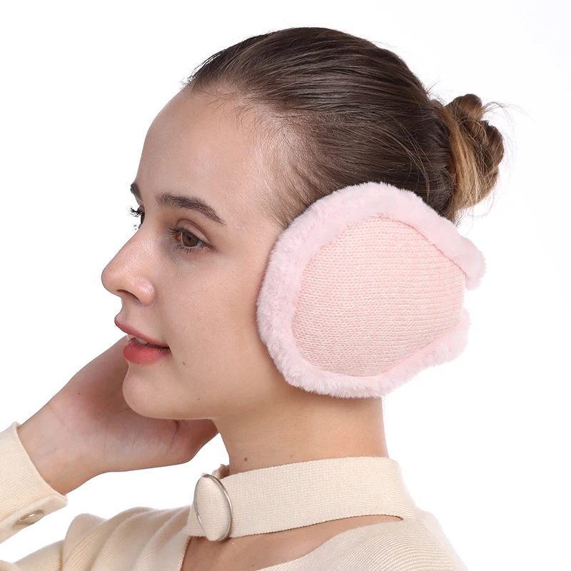 Лидер продаж, модные пушистые теплые наушники, защитные наушники для зимы