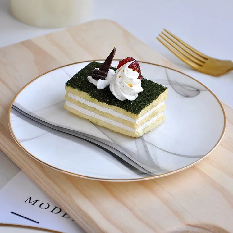 
Wholesale white black ceramic dinner plates sets for wedding party event restaurant or hotel 