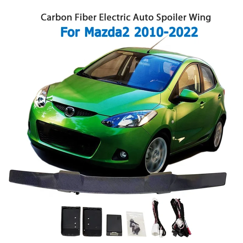 Fit all  Sedan Model Carbon Fiber Electric Auto Car Spoiler Wings For  Mazda2 2010-2022