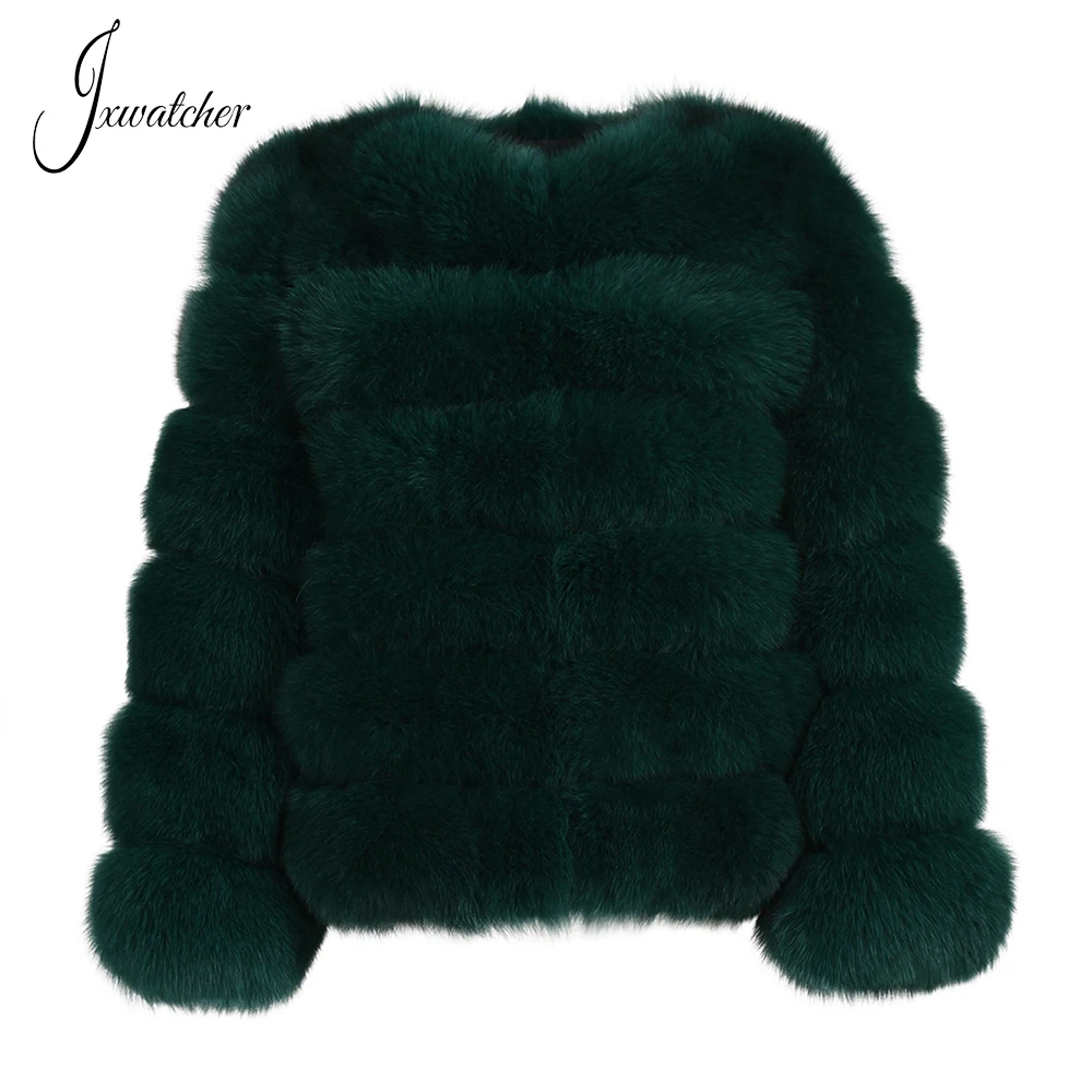 Best Selling Women Winter Genuine Fox Fur Jacket Customized Popular Style Ready To Ship Real Colored Fur Coat
