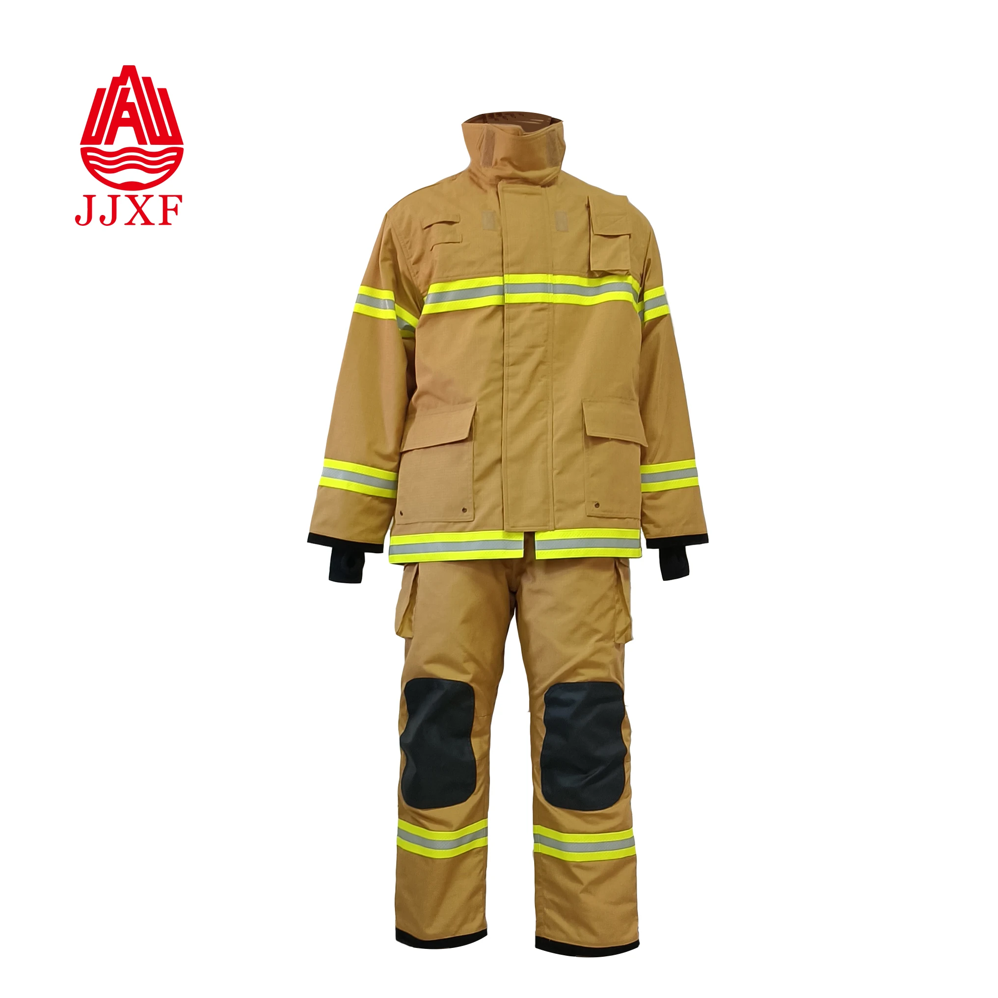 2021 new hot sale with EN469 cetification wholesale yellow Fighter training Suit for Fire Fighters