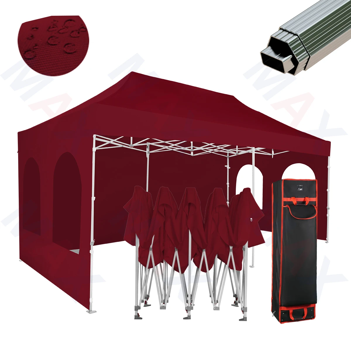 Custom Branded Outdoor Adjustable 10x20 ft Heavy Duty Tent Waterproof Exhibition Tents Aluminum frame canopy tent