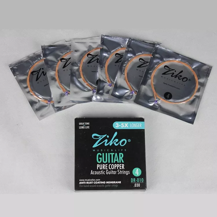 Wholesale 80/20 Deep refrigeration copper antirust coated acoustic guitar strings form china factory