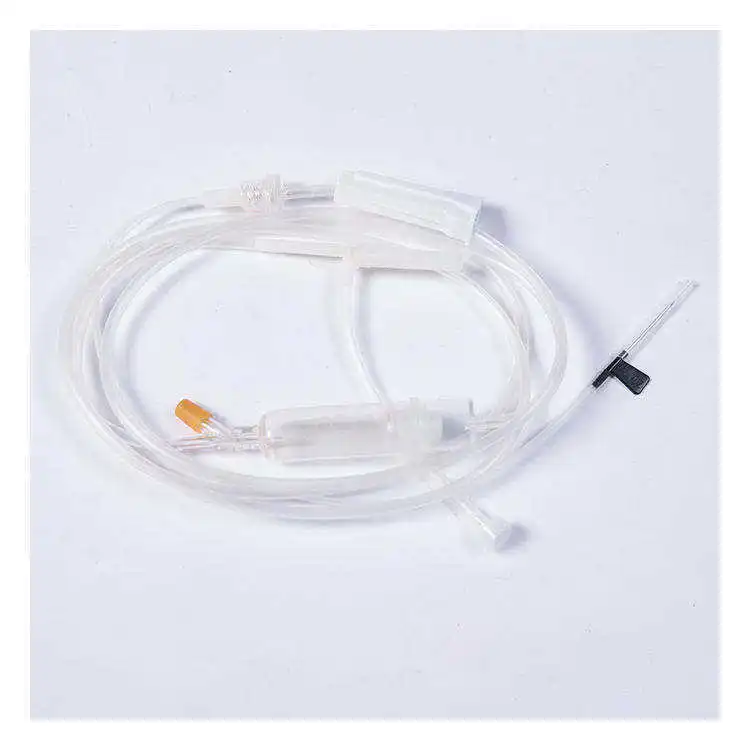 Hot selling products luer lock disposable medical intravenous butterfly needle iv infusion set