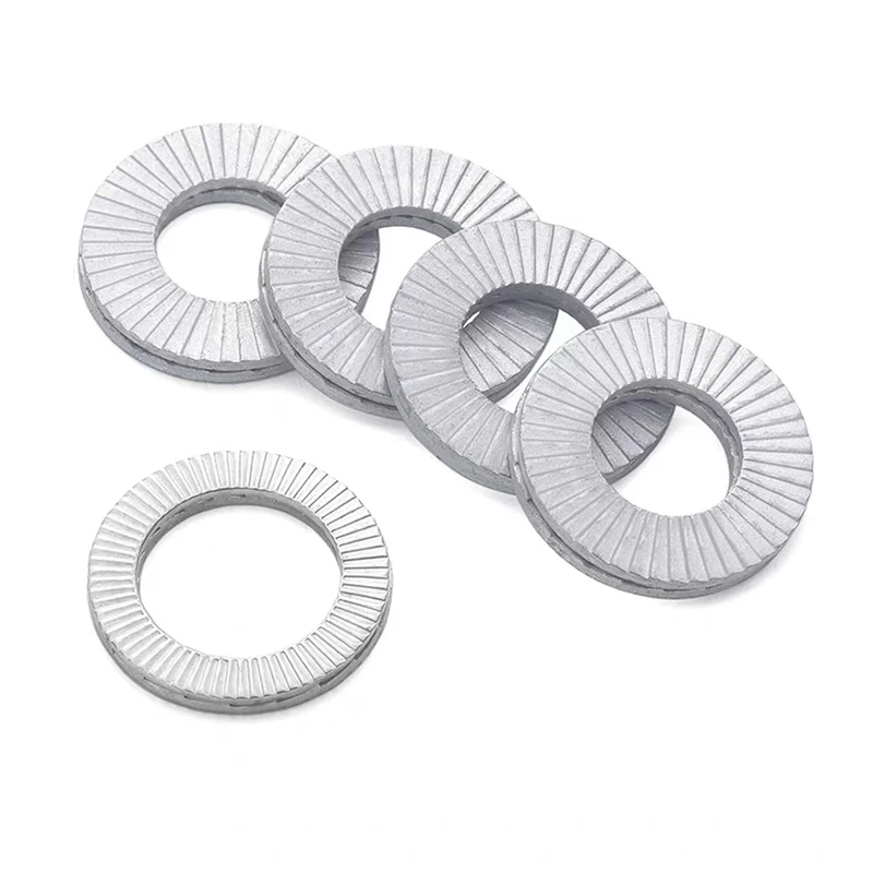 DIN25201 Double stack non-slip self-locking anti-loose washer  embedded locking gasket