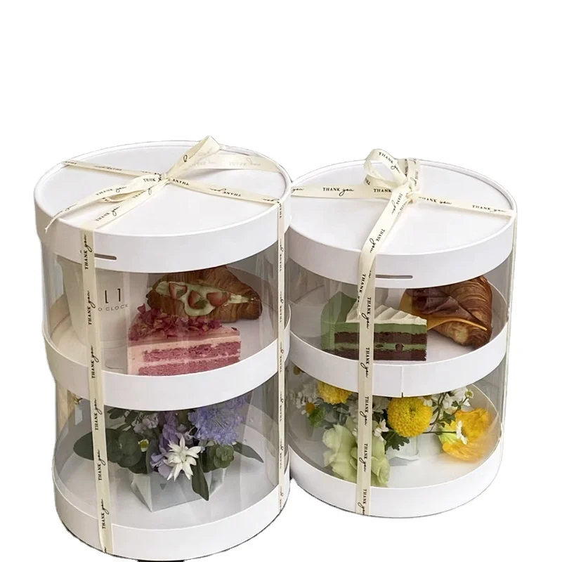 Cupcake Stand Dessert DIY Paper Craft Dessert Display Rack 3-Layer Disposable Round Birthday