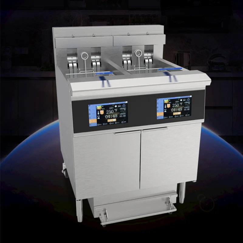 OFE-226L LCD screen commercial industrial chicken pressure chip electric deep fryers for fried chicken electric chicken fryers