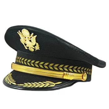 Wholesale High Quality Black Military hats Police Military Supplies