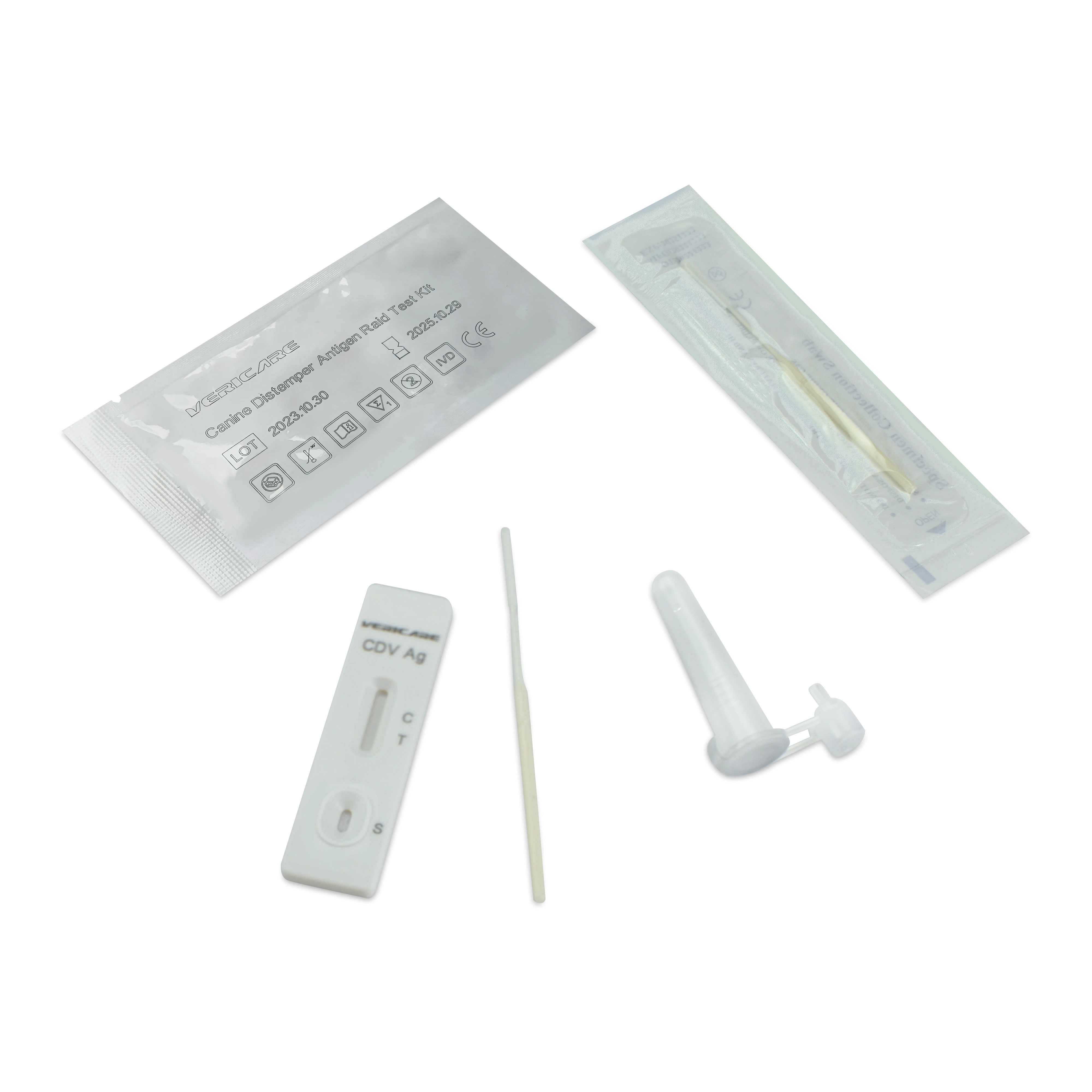Medical Dog diagnostic BRU cassette Brucellosis antibody C.Bru Ab Canine Brucells Antibody Rapid Test Kit cpv test kit