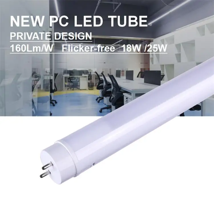New Design PC Cover LED Tubes Lamp Tubo LED 18W 120cm G13 T8 LED Tube Plastic Tube Light