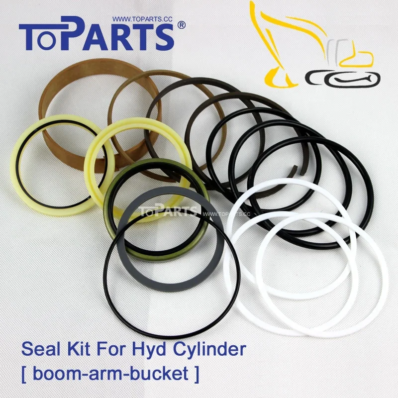 R55-7 Hydraulic Blade Seal Kit Spare parts for HYUNDAI R55-7 excavator Boom Arm bucket hydraulic cylinder seal kit