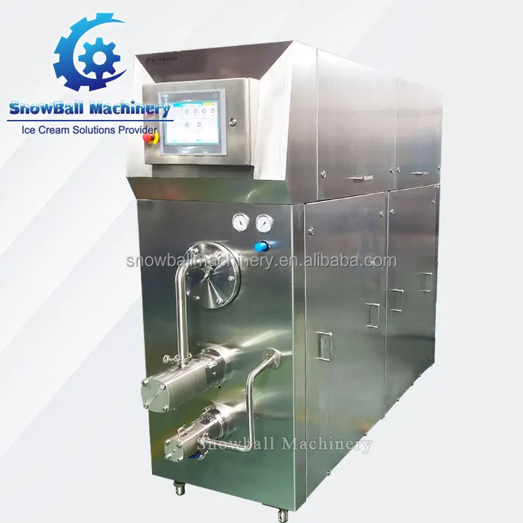 Continuous freezer 50L 300L 600L 1200L  ice cream factory production line machine