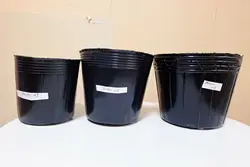 7 Holes No 25L Garde Black Soft Seedling Nursery Pot