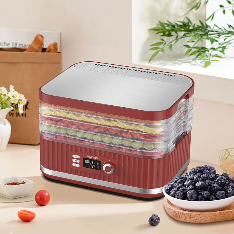 400W Food Dehydrator 5-9Trays LCD digital version Faster Drying for Beef Jerky  Meat Fruit Dog Treats Herbs