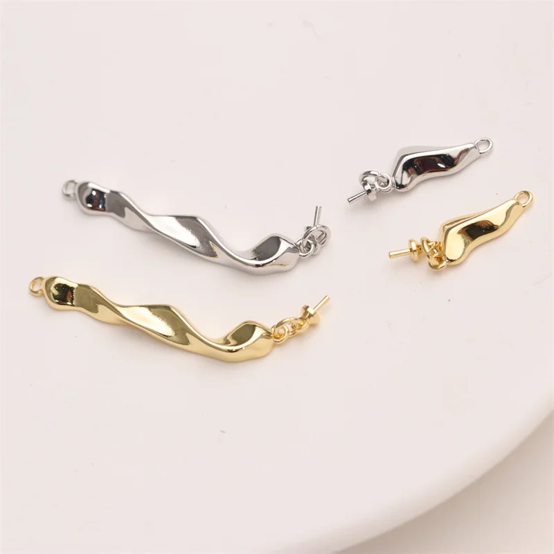 New Design Wholesale 18k Gold Plated Pearl Connector for Necklace Making