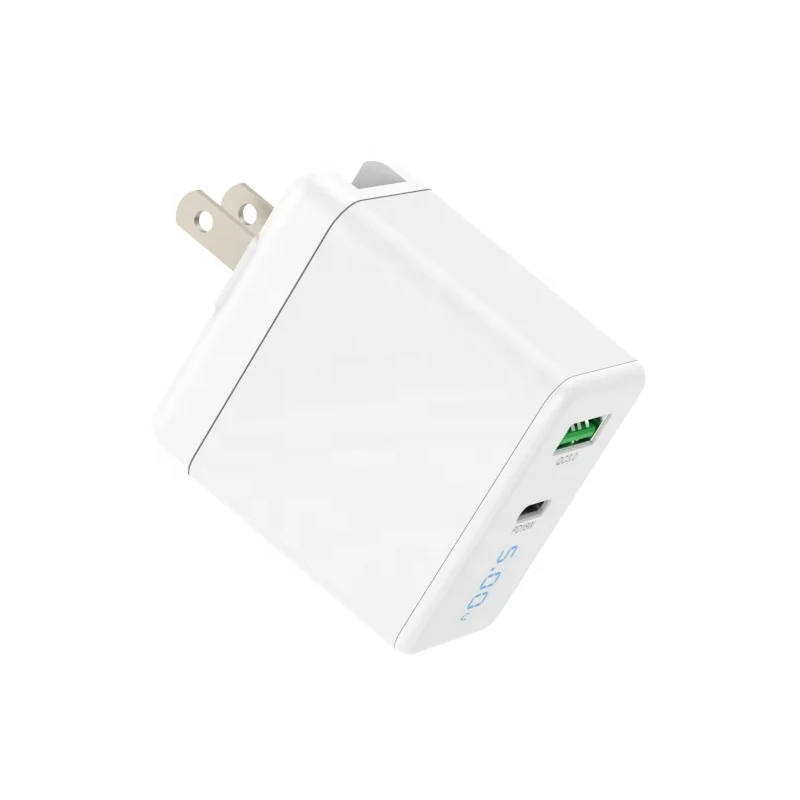 
New Design PD 18W USB C Charger Qc3.0 18W Dual Port Wall Charger Adapter 36W Mobile Charger For Iphone/Xiaomi 