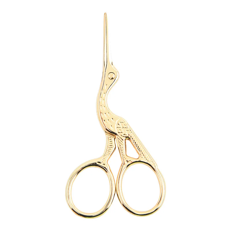 Hot selling Vintage crane shape Stainless steel beauty scissors Beauty tools scissors