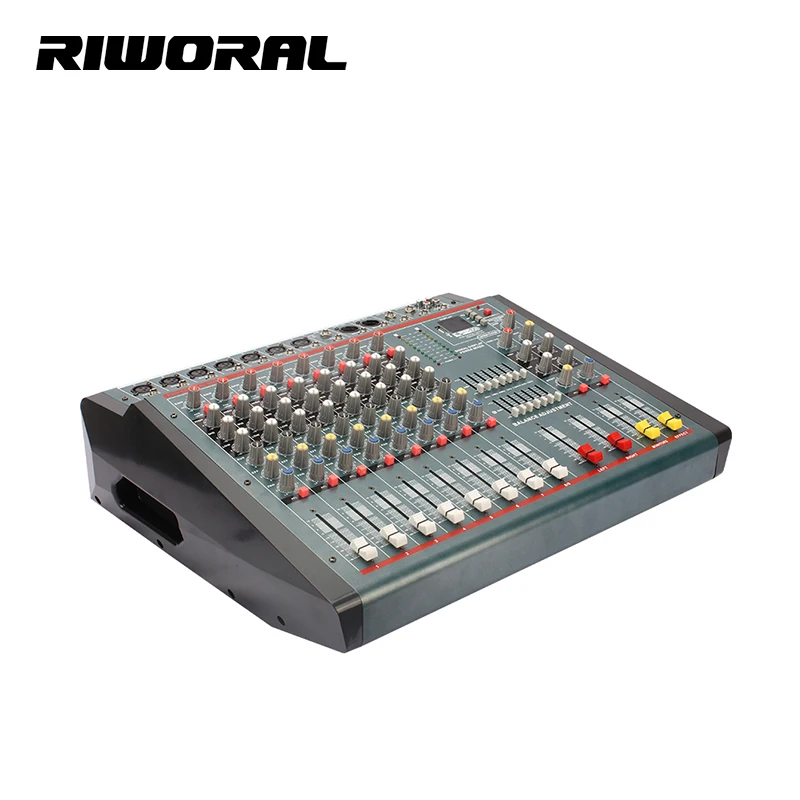 DN833 8 Channel professional sound audio power mixer usb interface controller mixer equalizer power amplifier
