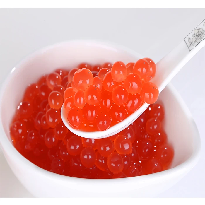 Taiwan Similar Products Fruit Juice Ball Popping Boba Strawberry Flavor