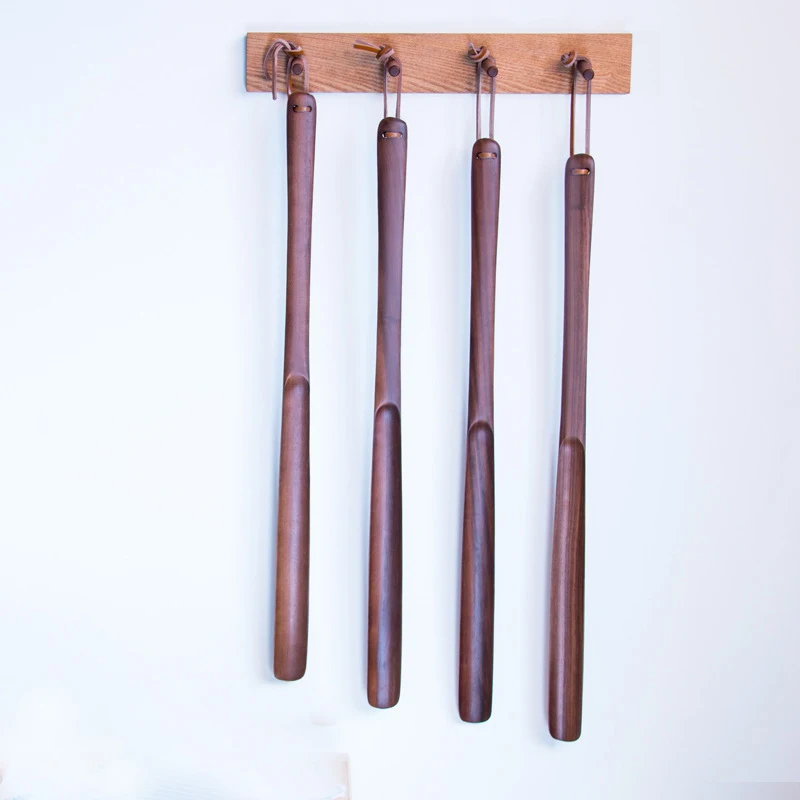 
Walnut Wood Shoehorn Wood Long-Handled Wooden Shoe Horn factory 