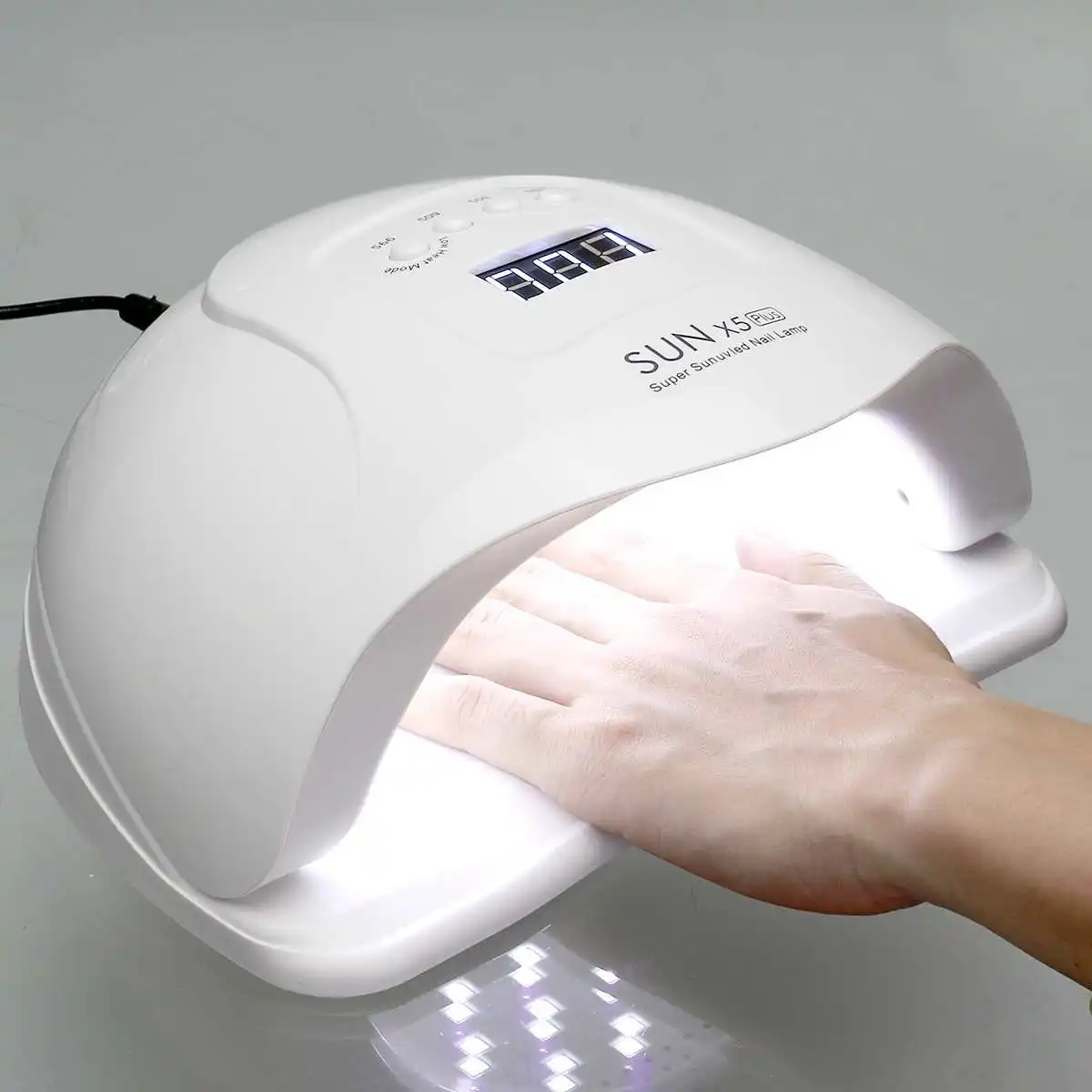 Rechargeable quick dry salon quality Sun X5 PLUS 80W nail dryer gel polish uv led nail lamp