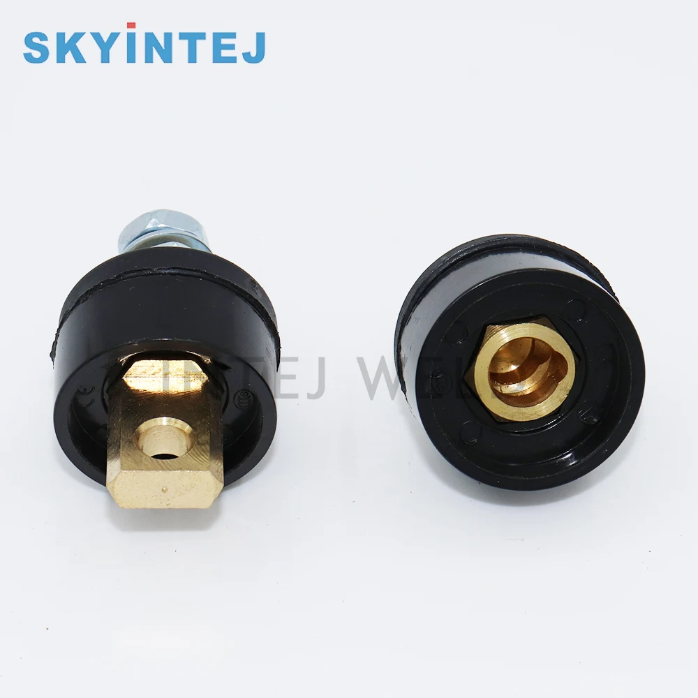 Intej Weld Cable Connector 10-25 Front Panel and End Panel Cable Connector