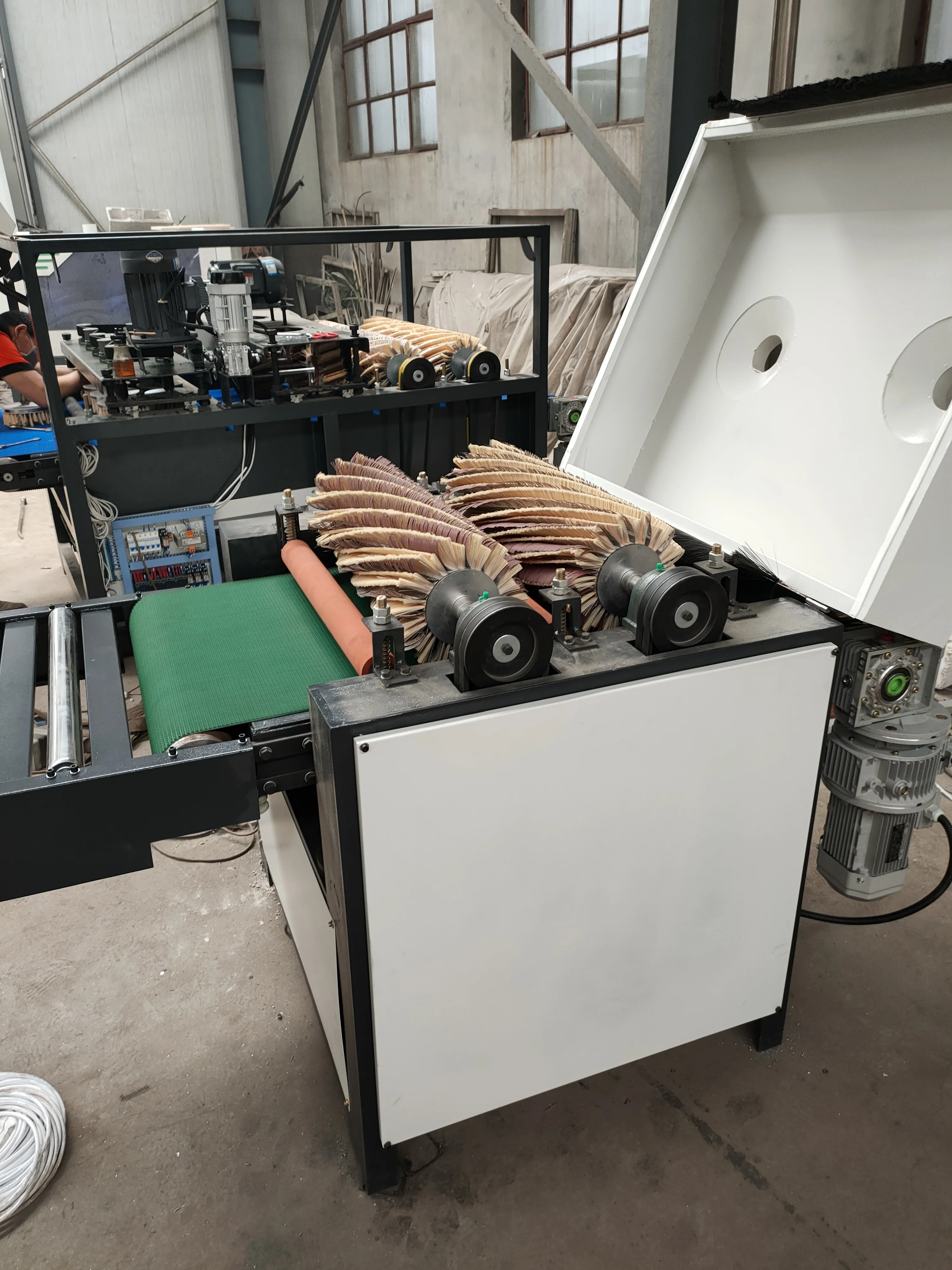 SF630-4P Автоматическая комбинации двери шкафа Диск щетка для ногтей шлифовальный станок