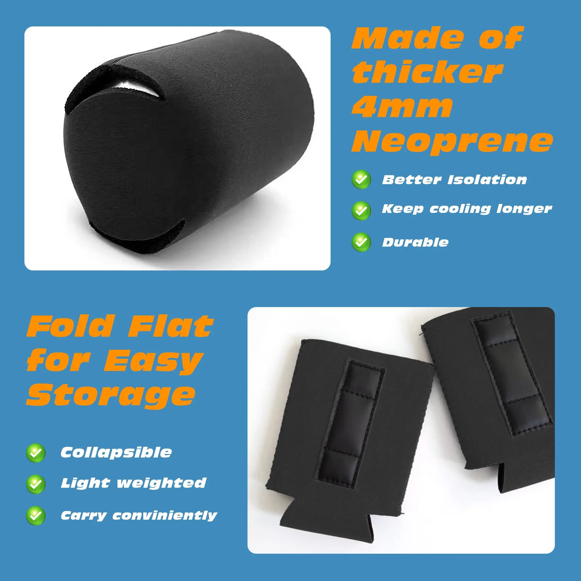 Custom Beer Magnet Can Cooler 12oz Insulated Neoprene Magnetic Stubby Holder with Logo