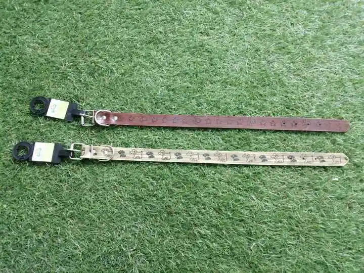 Personalized Designed Adjustable Regular Leather Dog Collar For Cats Puppy Small Medium Dogs