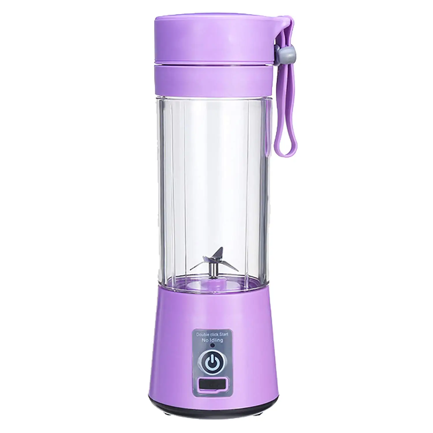 Juicer Machine 380ml 6 Blades Portable Electric Fruit Juicing Home USB Rechargeable Mixer Smoothie Blenders,Sports Bottle Juic