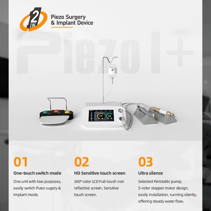 Touch Screen Ultrasound Piezo Surgery Dental Machine & Implant Motor With Handpiece Piezo Bone Surgery