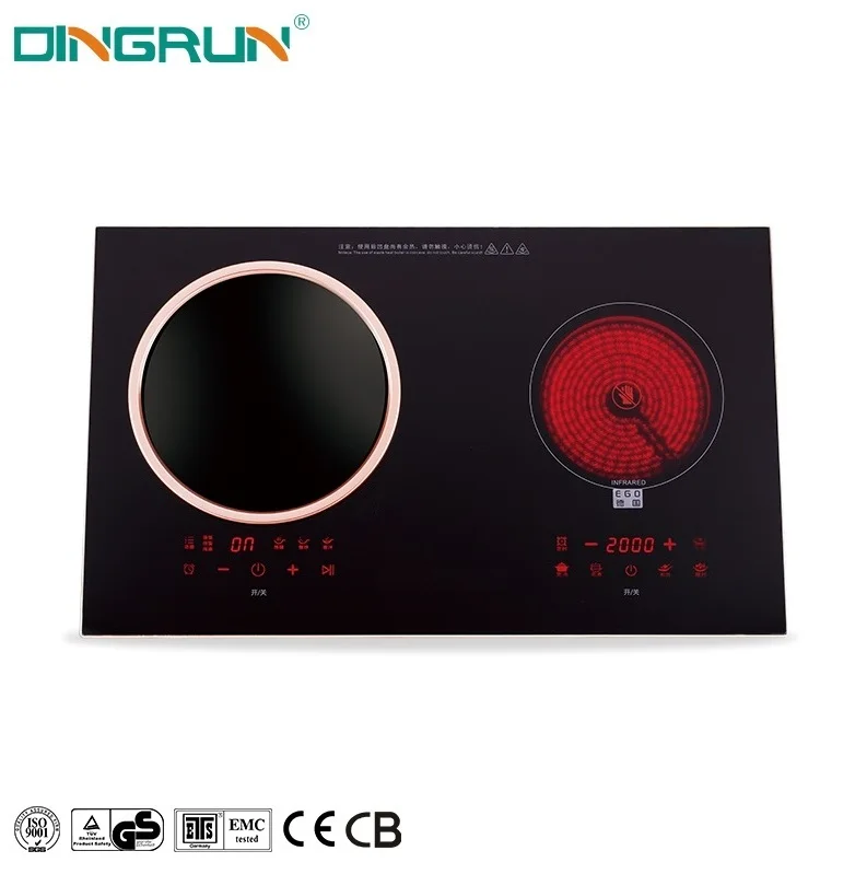 High Quality New Model Magnetic Suspension Double Stove Induction Cooker 2 Burner Infrared Cooker Induction Hob